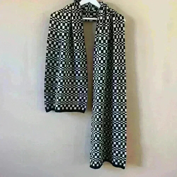 Vintage Unisex Checkered Scarf One Size 38” long - Picture 1 of 6